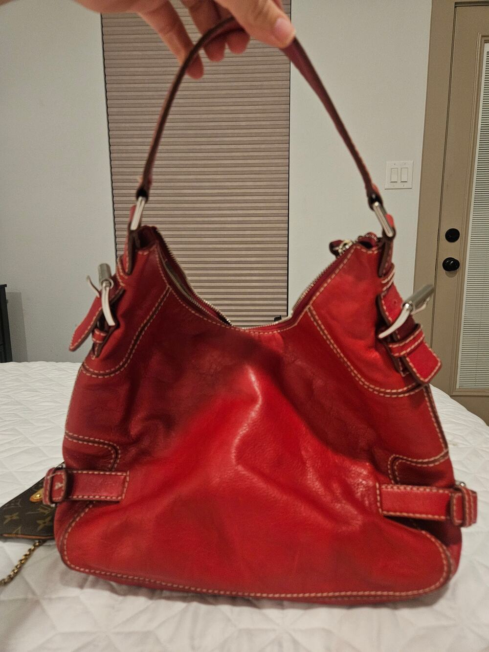 Vintage Michael Kors Red Buckle bag